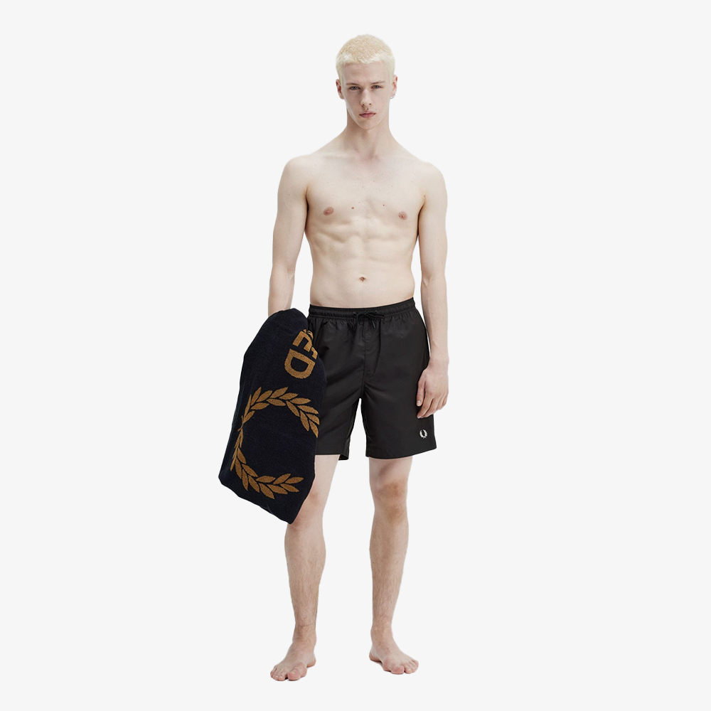 프레드페리 FLP 타월 블랙/다크카라멜(Fred Perry FLP Towel Black/ Dark Caramel) - 2