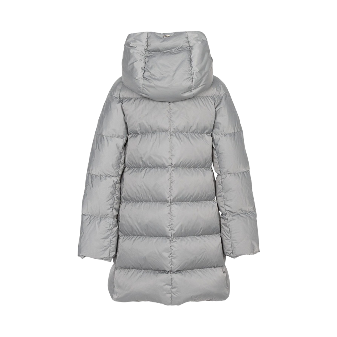 (W) 에르노 새틴 A-쉐입 자켓 라이트 그레이((W) Herno Satin A-Shape Jacket Light Grey) - 2