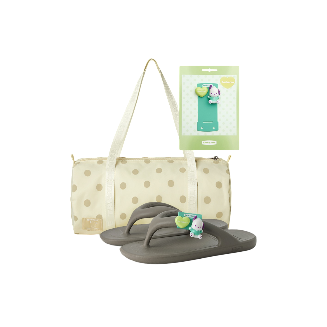 토앤토 x 산리오 포차코 세트 차콜(Taw&Toe x Sanrio Pochacco Set Charcoal) - 1