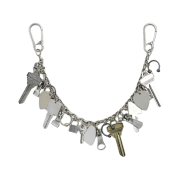 Zara Pants Chain with Charm Silver