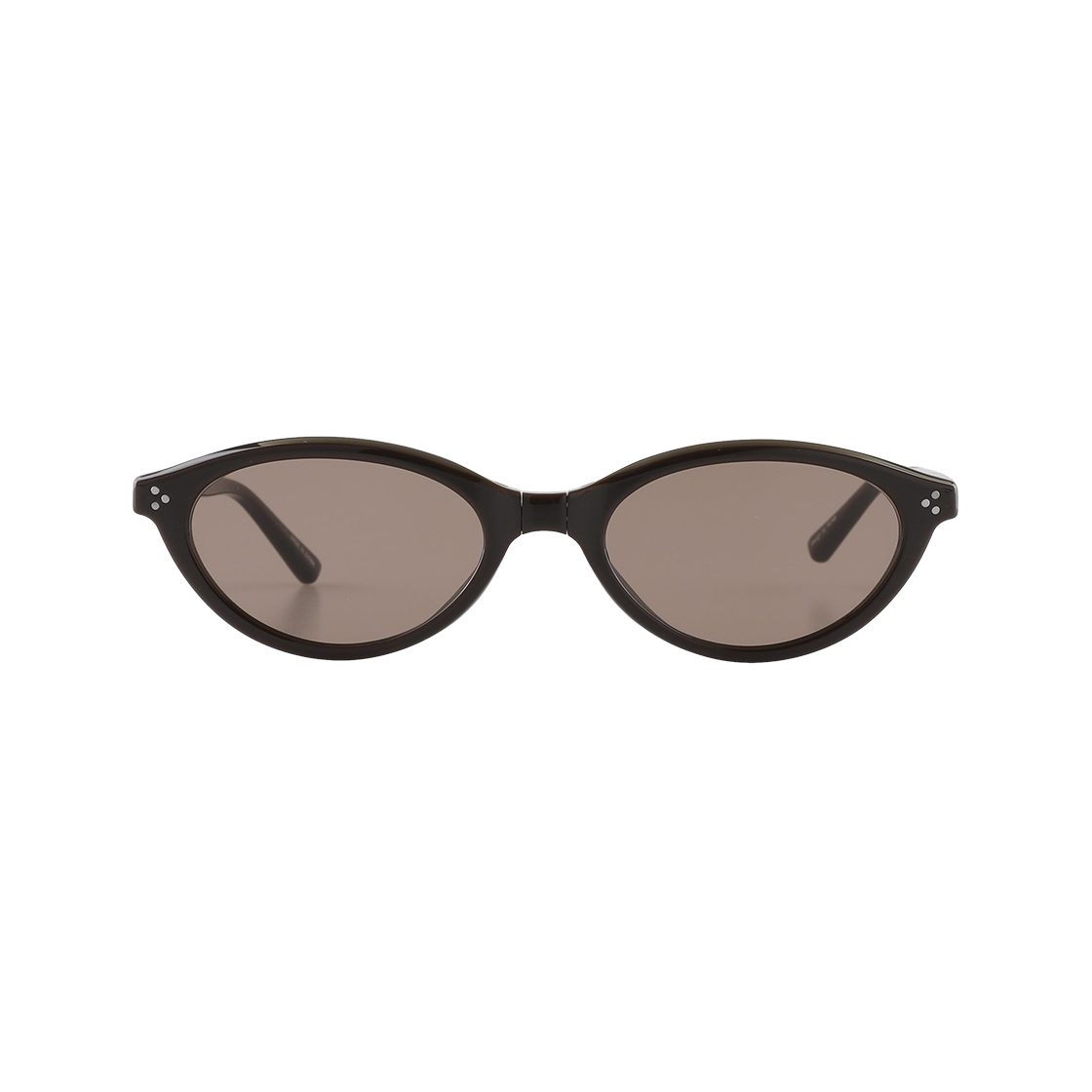 AURA C3 브라운 2DITOR AUR Portable Foldable Sunglasses Slim Cat Eye Oval Sunglasses C3 BROWN