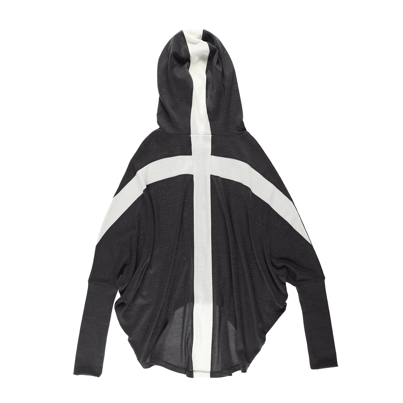 스틸레써디 배트윙 크로스 니트 후디 그레이(Still Lethardy Batwing Cross Knit Hoodie Grey) - 2