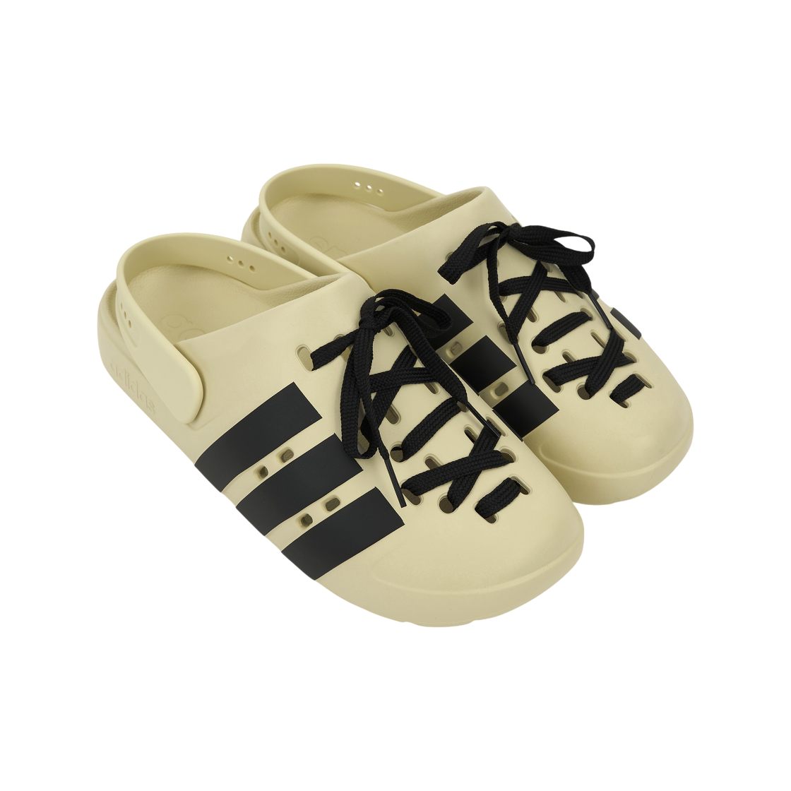 아디다스 아딜렛 클로그 2.0 웜 바닐라 코어 블랙(Adidas Adilette Clog 2.0 Warm Vanilla Core Black) - 4