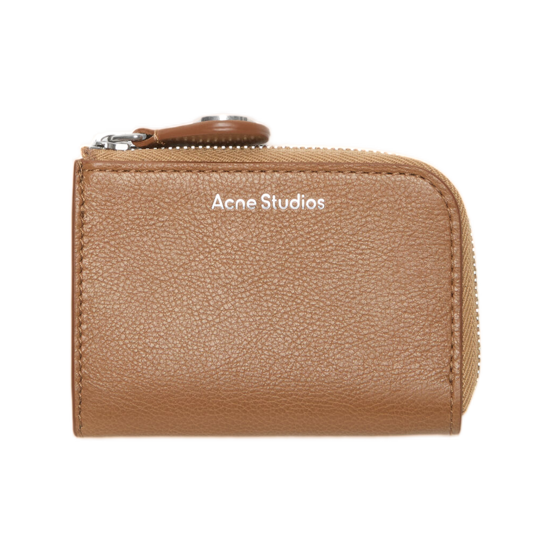 아크네 스튜디오 컴팩트 집 월렛 카라멜 브라운(Acne Studios Compact Zip Wallet Caramel Brown)