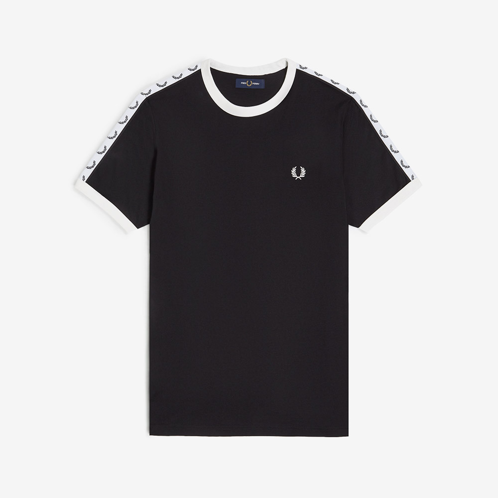 프레드페리 테잎 링어 티셔츠 블랙(Fred Perry Taped Ringer T-Shirt Black) - 5