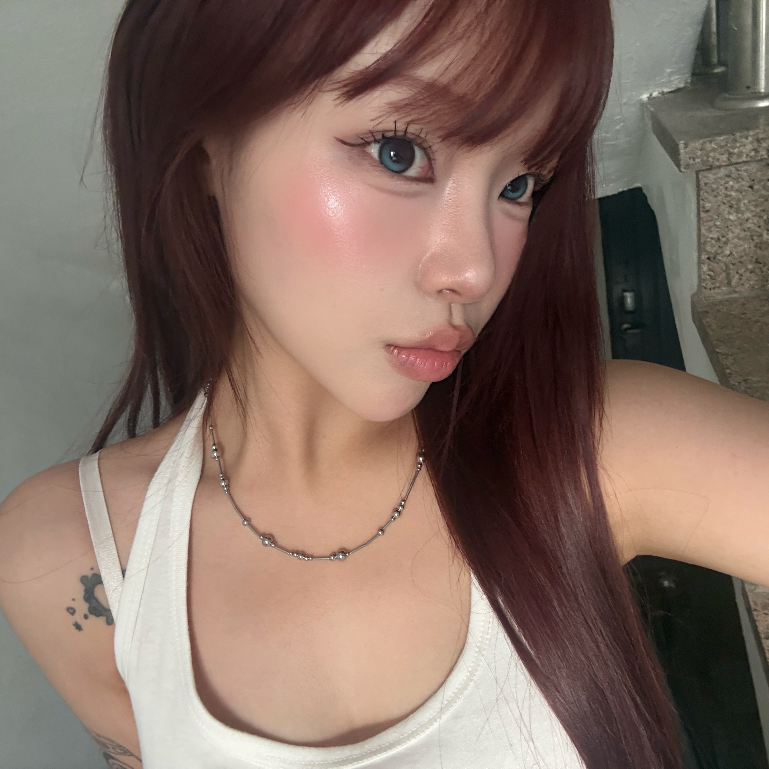 Riomeu Silver Melody Necklace 착용 스타일 - 1
