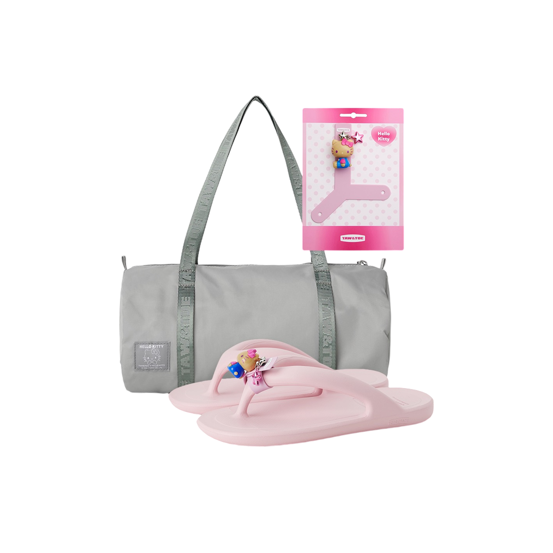 토앤토 x 산리오 탠 헬로 키티 세트 핑크(Taw&Toe x Sanrio Tan Hello Kitty Set Pink)