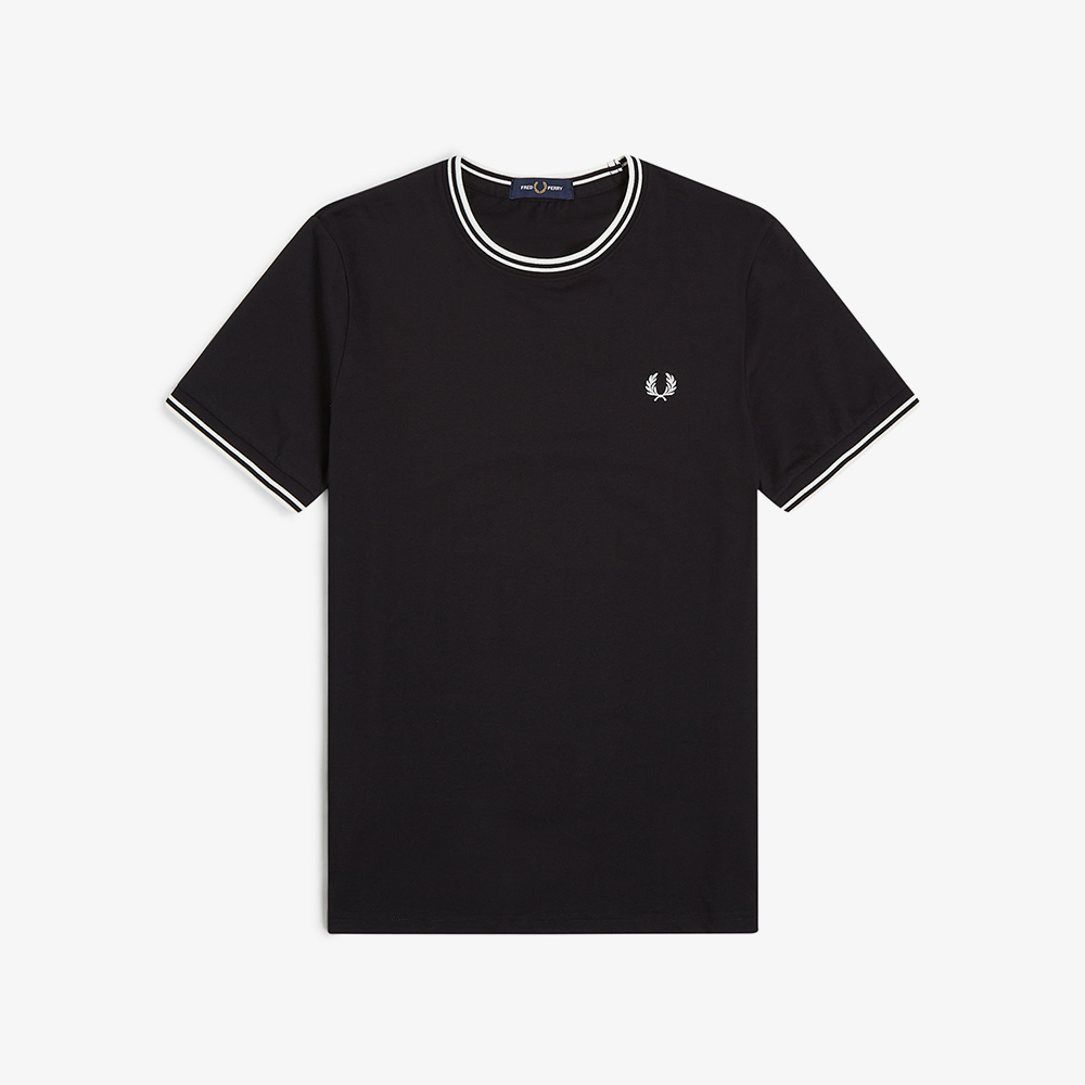 프레드페리 트윈 팁 티셔츠 블랙(Fred Perry Twin Tipped T-Shirt Black) - 5