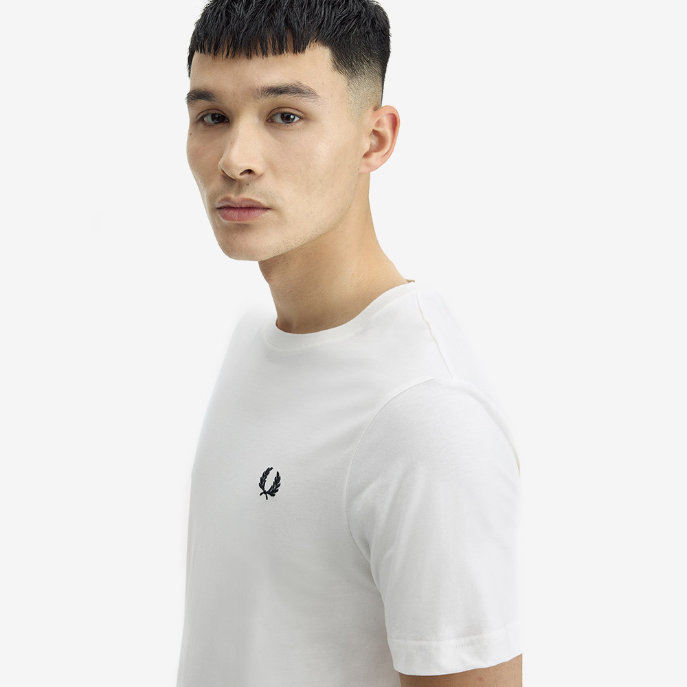 프레드페리 크루넥 티셔츠 스노우 화이트(Fred Perry Crew Neck T-Shirt Snow White) - 4