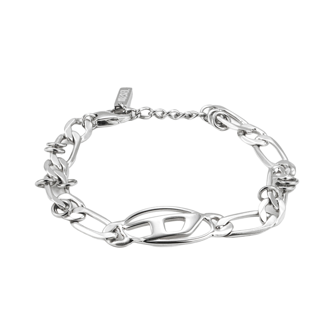 DX1599040 [25% 쿠폰] Diesel Dx1599040 Stainless Steel and Brass Chain Bracelet Silver