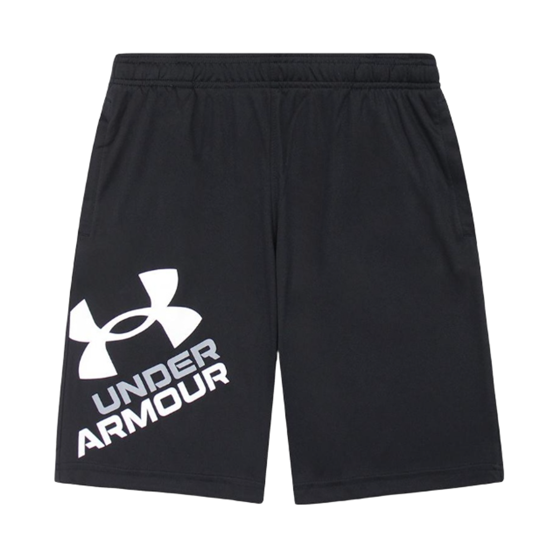 1361817-001 (Kids) Under Armour UA Prototype 2.0 Logo Shorts Black White