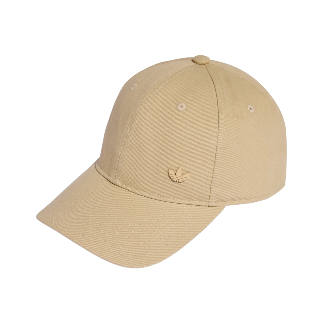 KE4656 Adidas Everyday Icons Cap with Tonal Metal Trefoil Stone Khaki