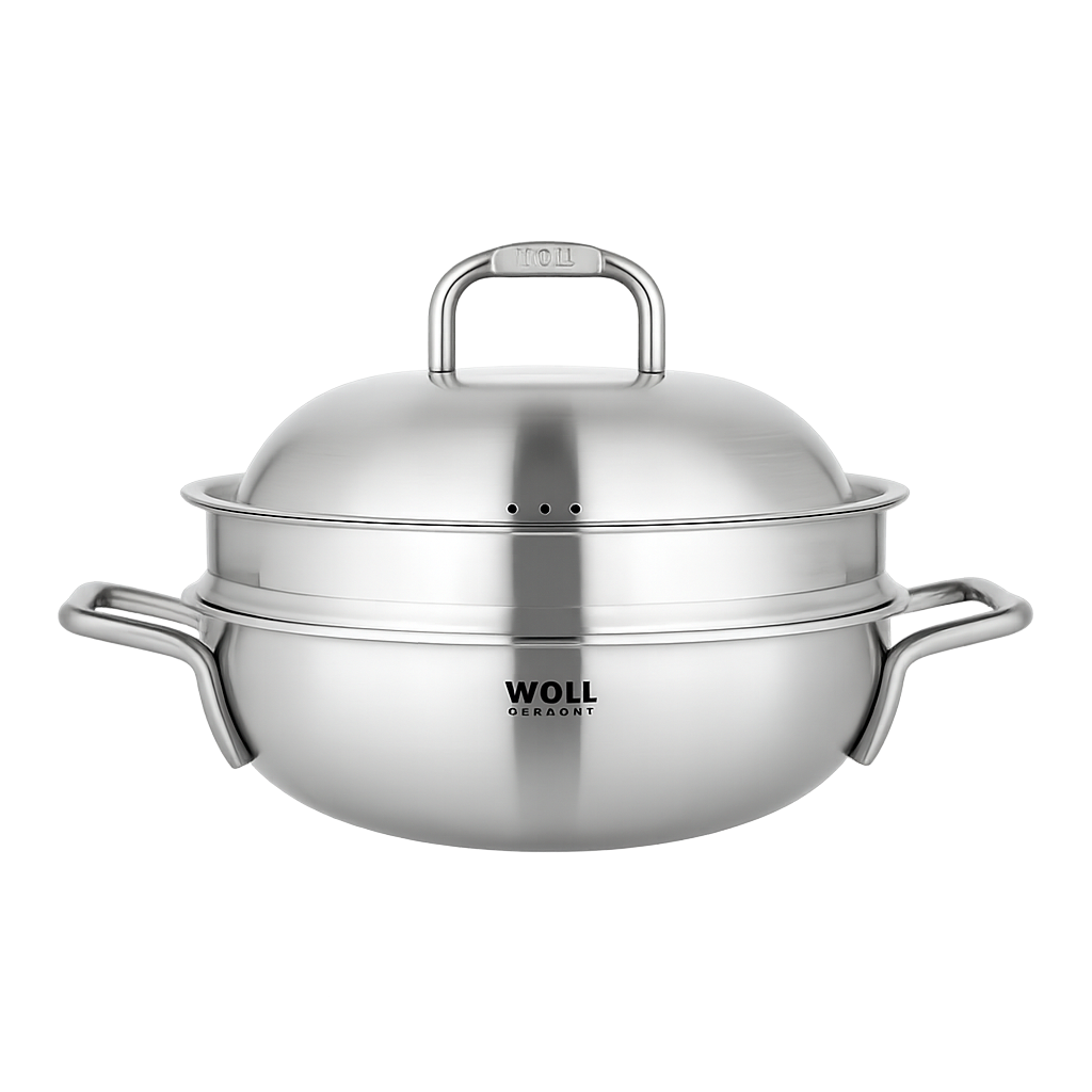 WOLL026 WOLL Chef Master 316 Titanium 7‑Ply Party Wok 24cm