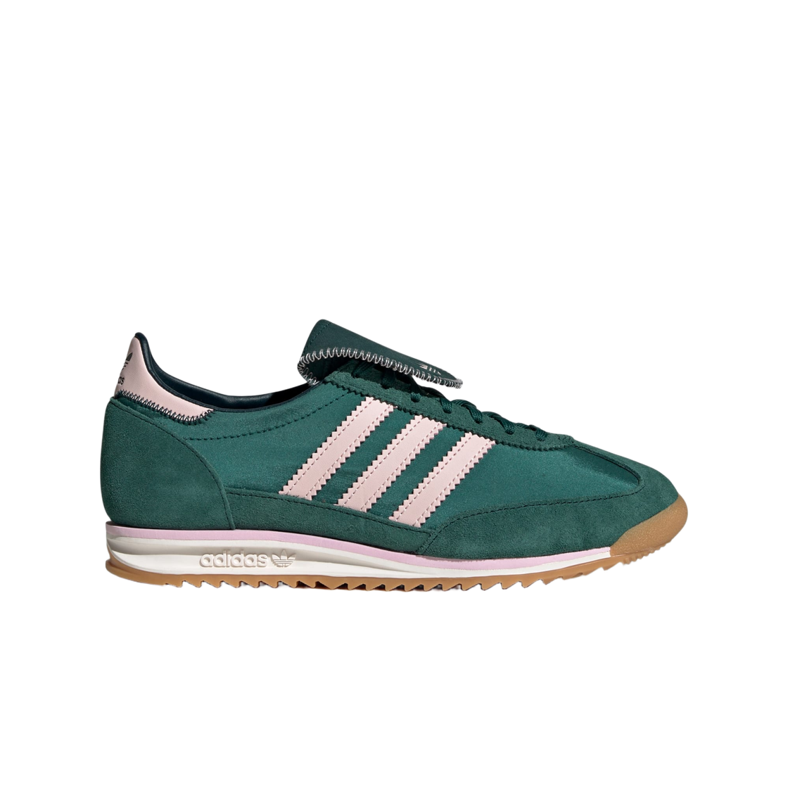 JR2303 (W) Adidas SL 72 OG LT Sandy Pink Collegiate Green