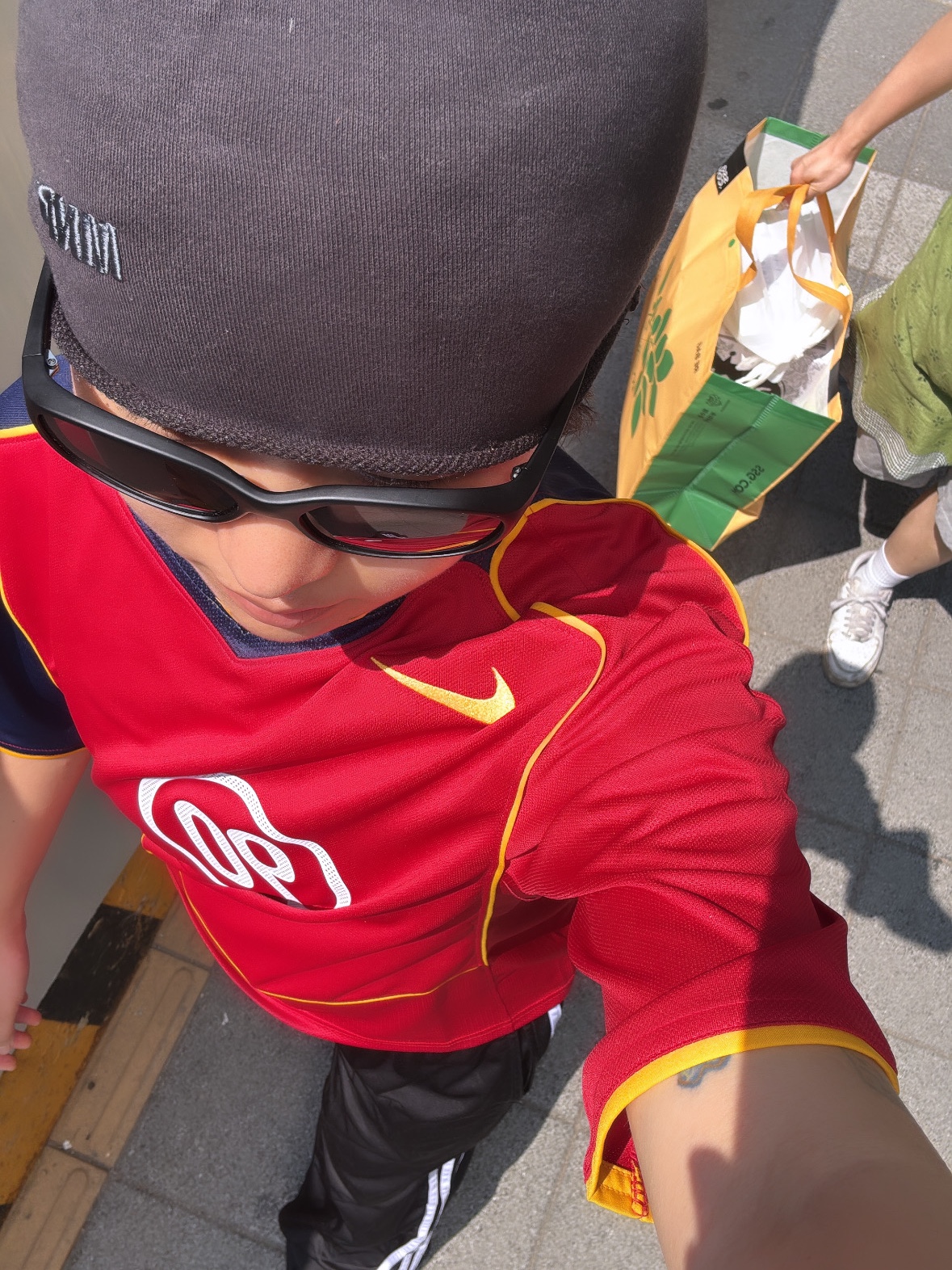 Nike Total 90 Dri-Fit Soccer Jersey Gym Red Midnight Navy - Asia 착용 스타일 - 1