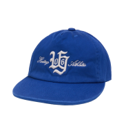 UNIVERSE GARMENT VTG Typo 5 Panel Washing Cap Blue