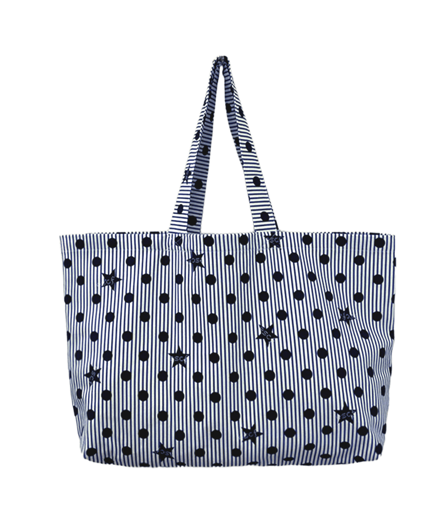 E261AO004RR0FREE Escapefrom Marine Pixel ESCF Dot Star Denim Eco Bag