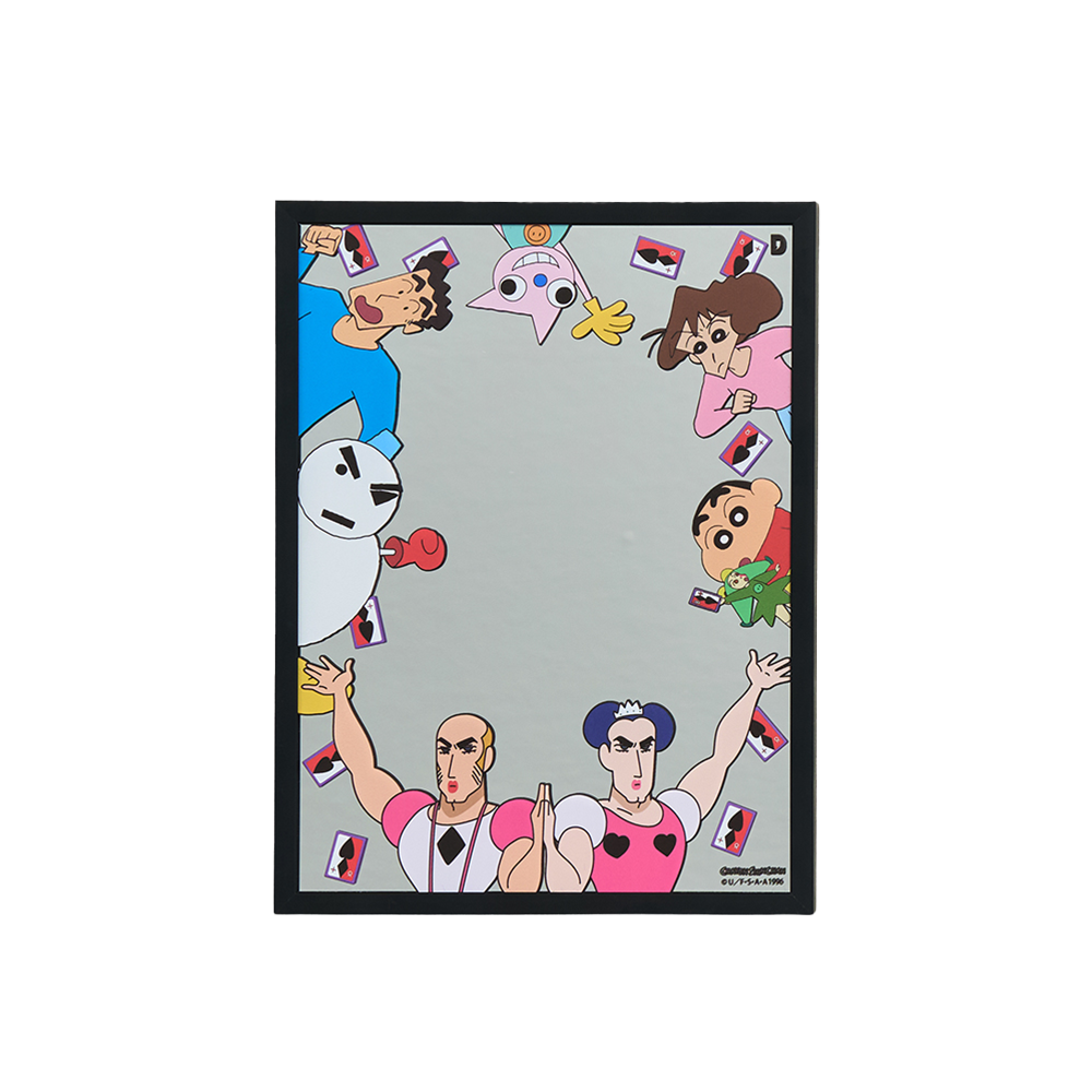 댄꼼마 x 짱구 헨더랜드 중성마녀 와글와글 거울 (A5)(DANCOMMA x Crayon Shin-chan: Adventure in Henderland Androgynous Witch Crowd Design Mirror (A5))