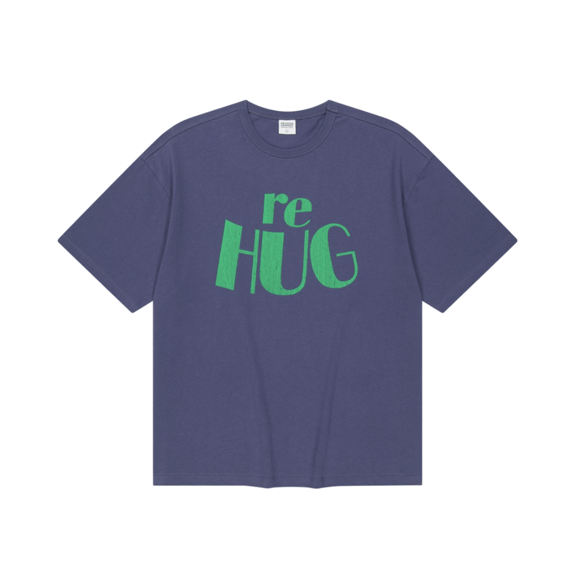 유니버스 가먼트 RE HUG 크랙 티셔츠 네이비(UNIVERSE GARMENT RE HUG Crack T-Shirt Navy) - 1