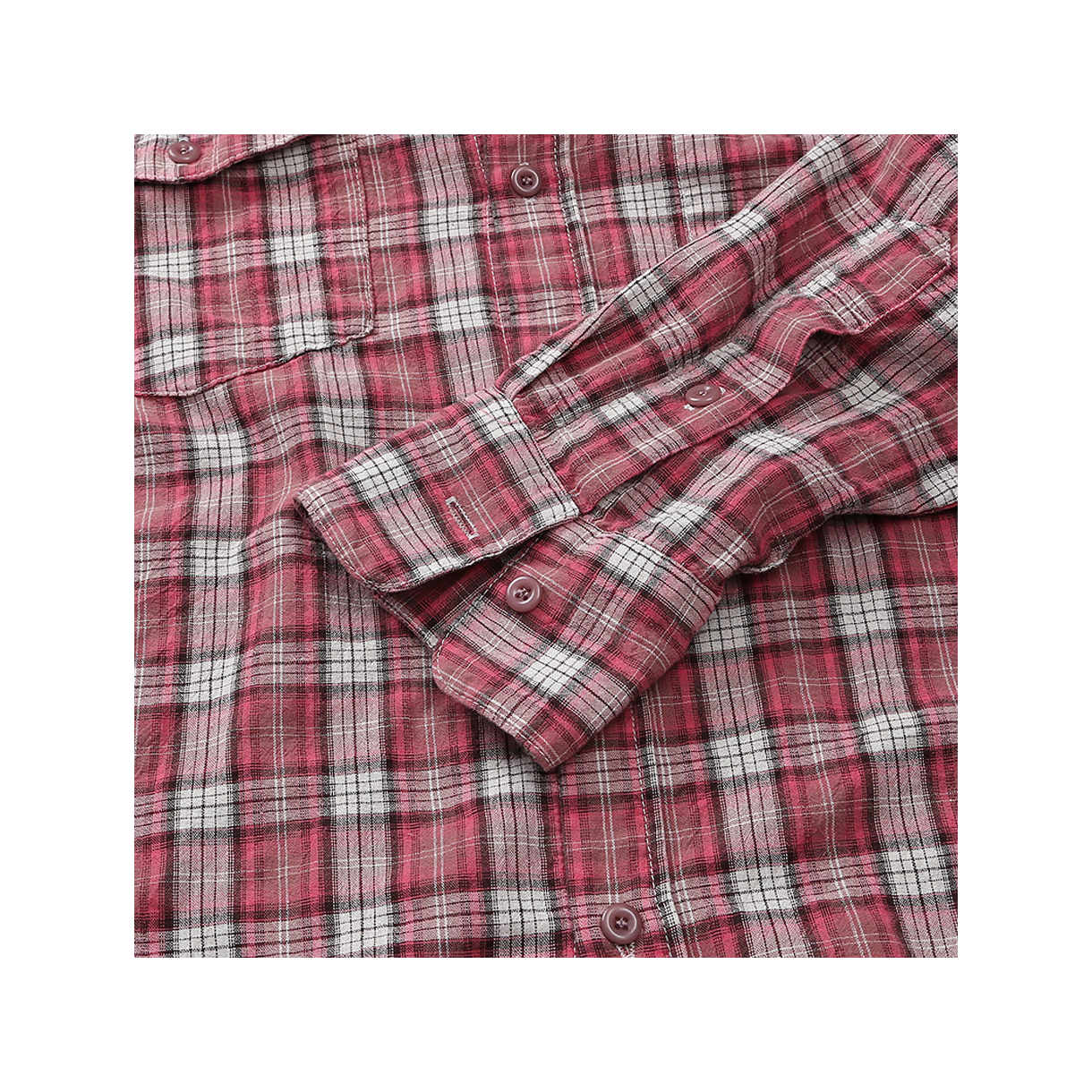 아웃도어서비스 올드 밀 플레드 셔츠 - 핑크(OS Old Mill Plaid Shirt - Pink) - 4