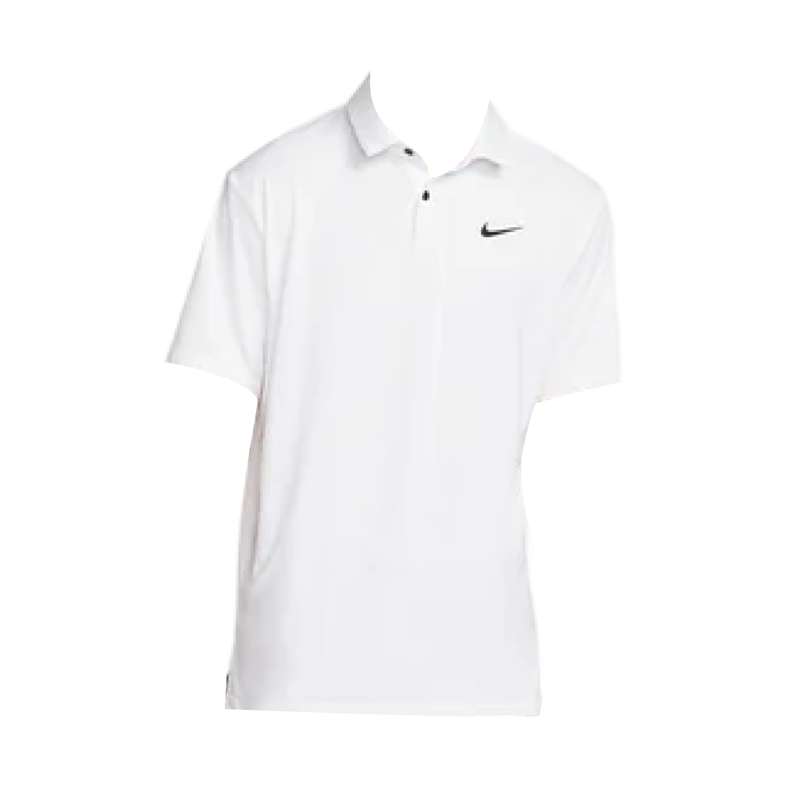 DR5298-100 Nike Dri-Fit Tour Solid Golf Polo White Black - US/EU