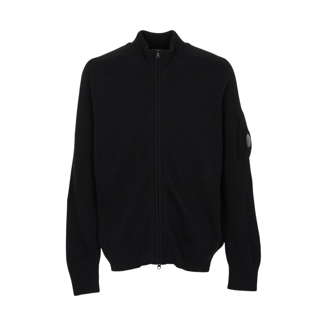 21CMKN088A110149A999 C.P. Company Zip Up Cardigan Black - 26FW