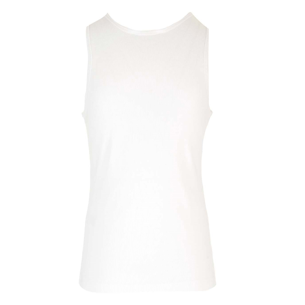 [17% 쿠폰] (W) 메종 키츠네 베이비 폭스 립드 탱크탑 화이트([17% 쿠폰] (W) Maison Kitsune Baby Fox Ribbed Tank Top White) - 3