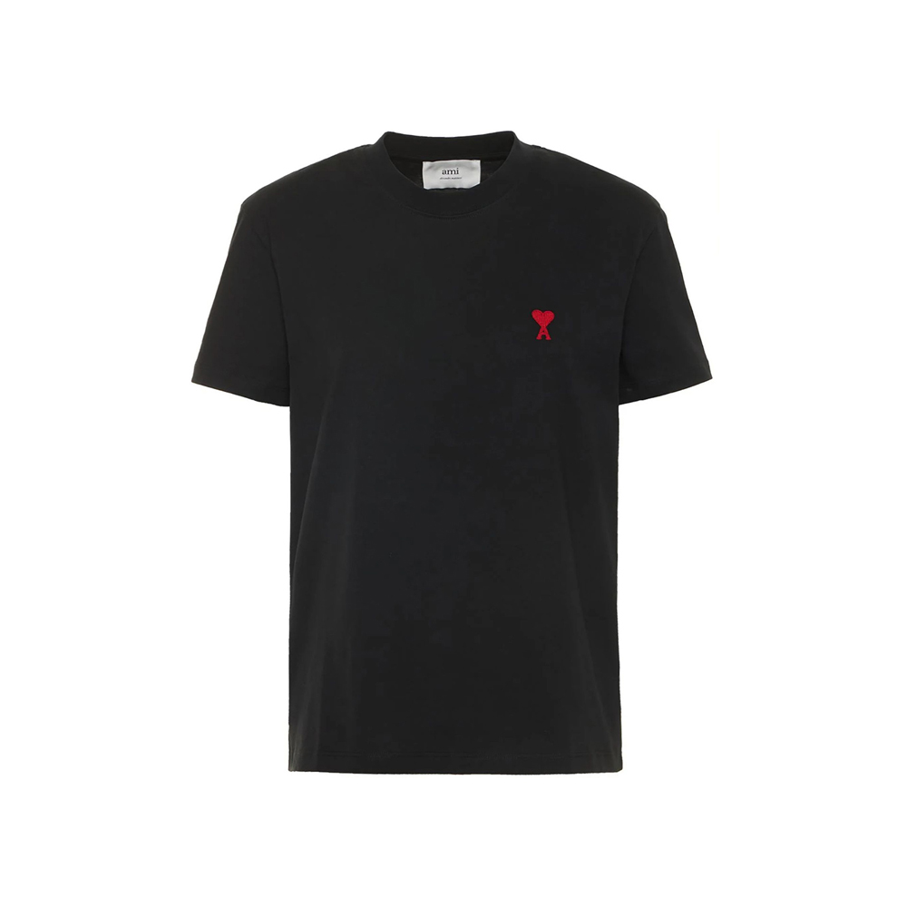 [17% 쿠폰] 아미 스몰 하트 로고 티셔츠 블랙([17% 쿠폰] AMI de Coeur T-Shirt Black) - 2