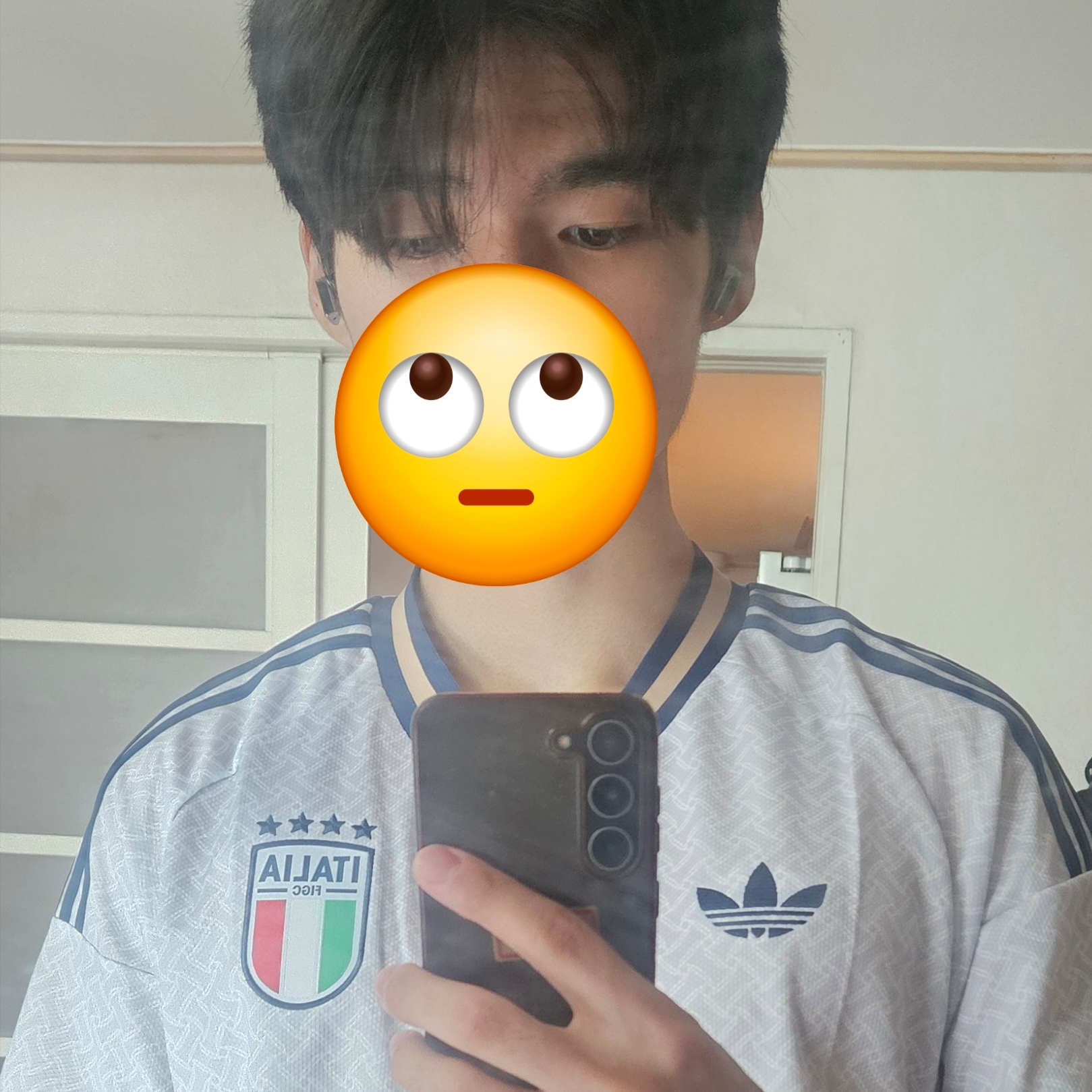 Adidas Italy 2026 Away Jersey Aeroblue - KR Sizing (Non Marking Ver.) 착용 스타일