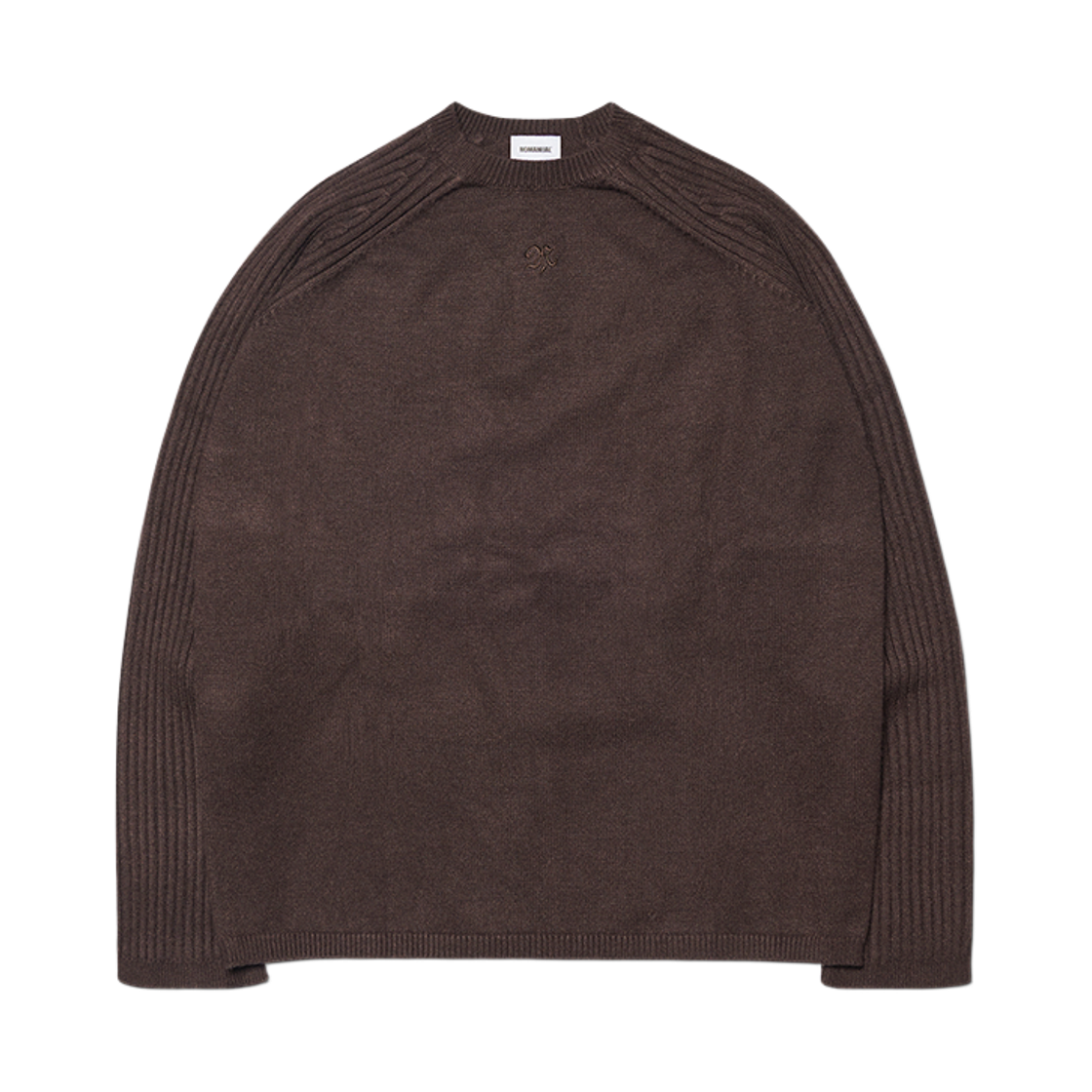 NMWF52KT05BRW NOMANUAL Double Echo Wool Knit Brown