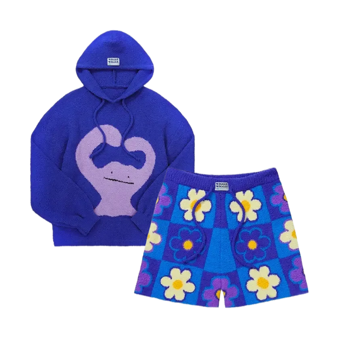 포켓몬 x 위글위글 후드 파자마 세트 메타몽(Pokemon x Wiggle Wiggle Hooded Pajama Set Ditto)