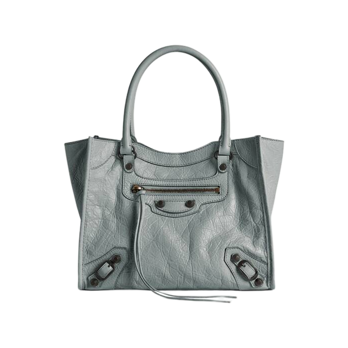 8753662ABEK4751 Balenciaga Le City Tote Bag Mini Blue Grey