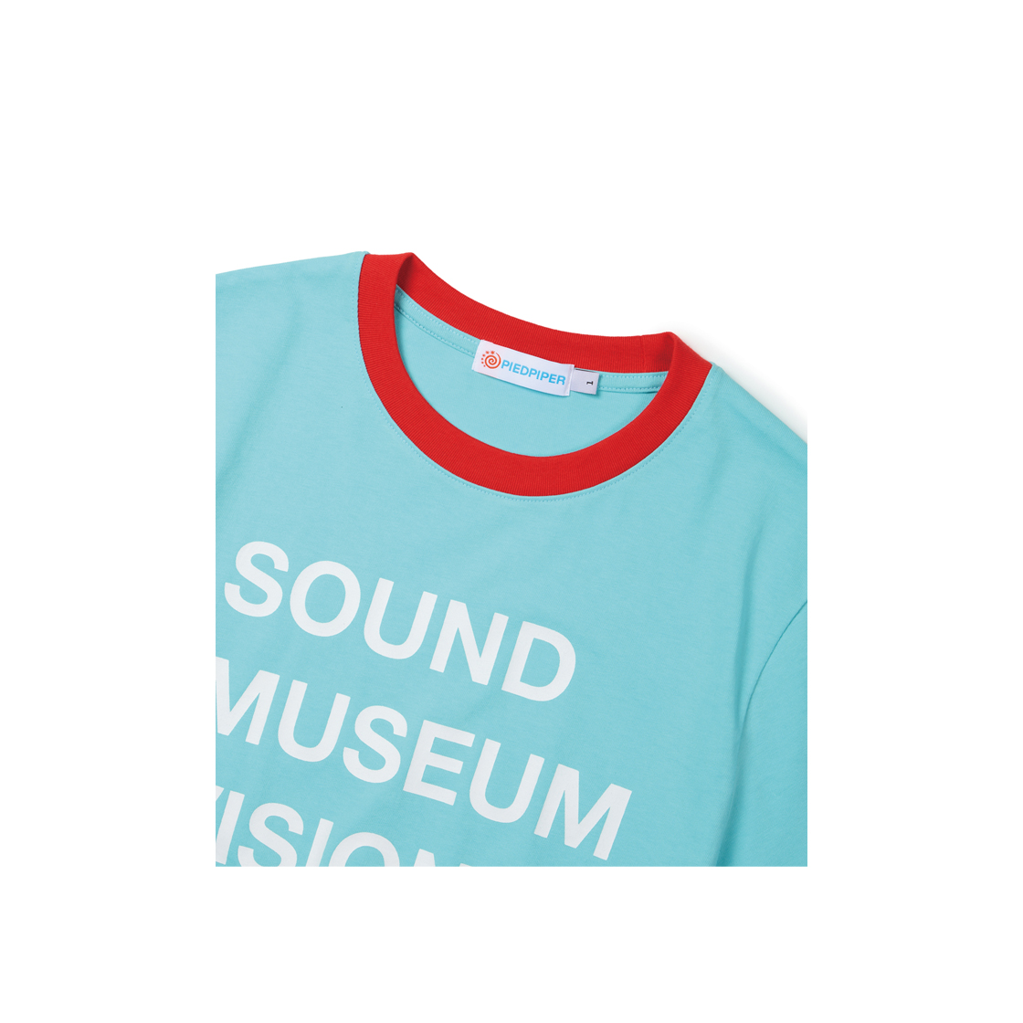 피드파이퍼 사운드 타이포 링거티셔츠 블루(PIEDPIPER Sound Typo Ringer T-shirt Blue) - 3