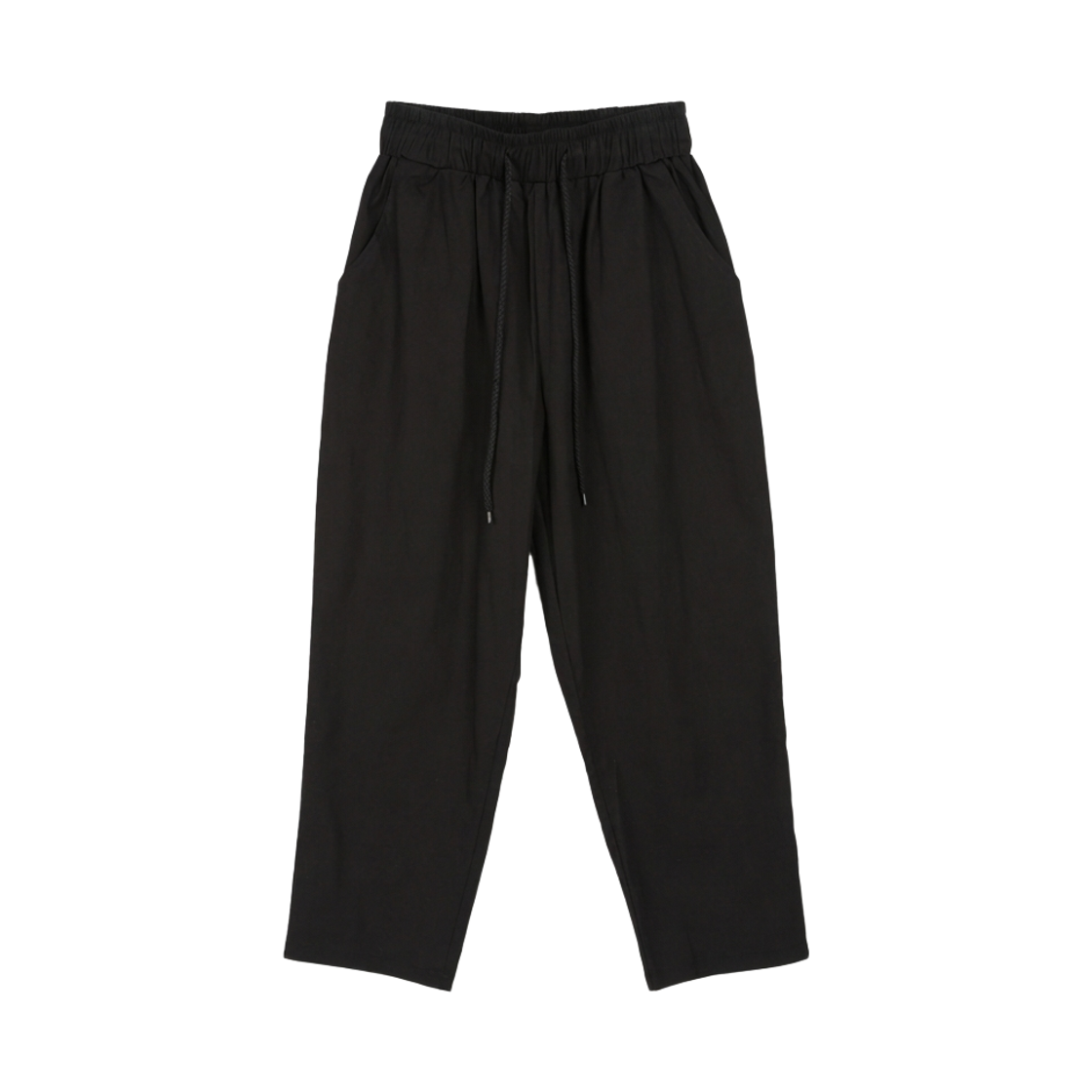 지크립 밴딩 스판 9부 와이드 팬츠 블랙(GCLIP Banded Stretch 9/10 Wide Pants Black) - 1