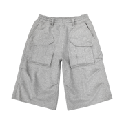 [KREAM 단독] Flavorism Bermuda Cargo Sweat Pants Melange