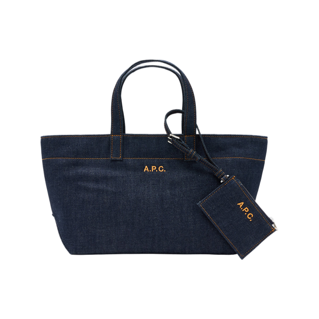 COHIZ-F67045-IAI A.P.C. Drummer Denim Bag Indigo