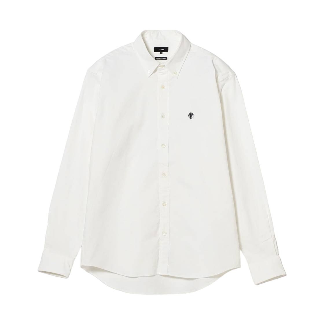 11-11-1251-803 Beams Stretch Oxford Mini Button Down Shirt White