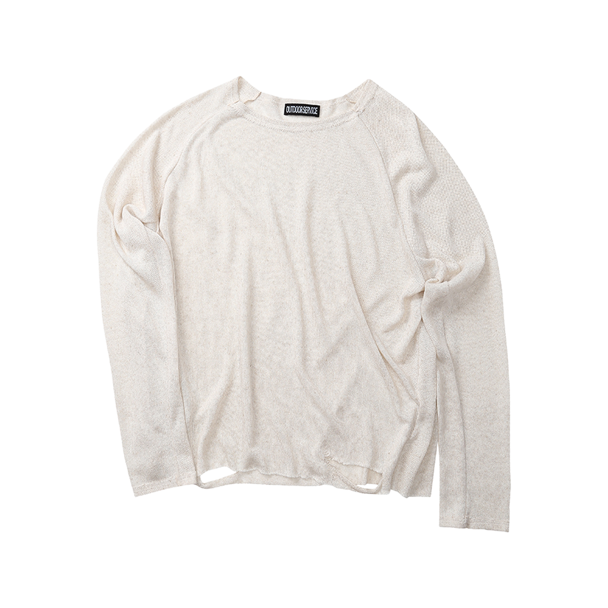 아웃도어서비스 비치 니트 롱 슬리브 - 내추럴(OS Beach Knit Long Sleeve - Natural)