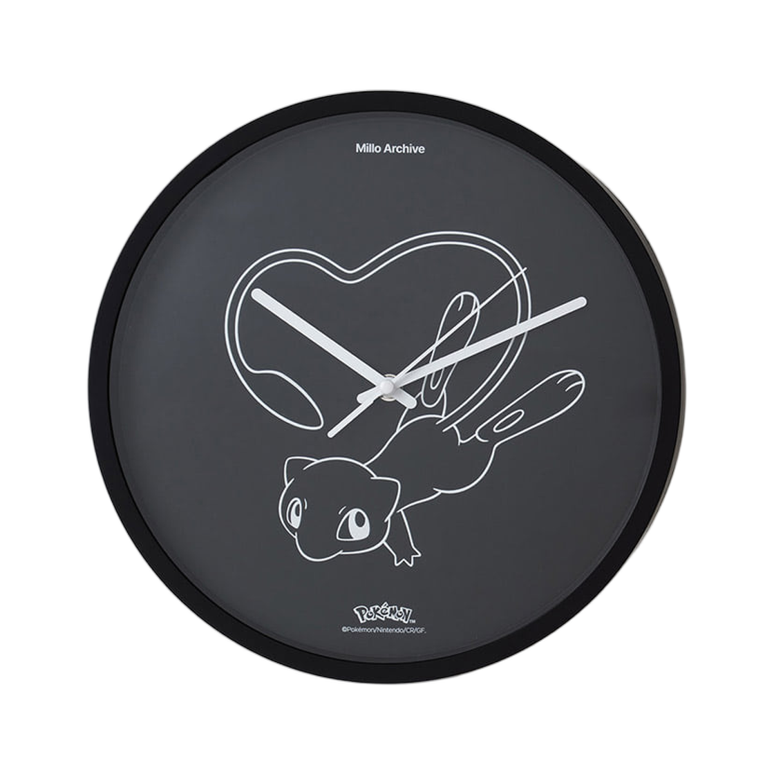 - Millo Archive x Pokemon Easy Type Mew Wall Clock Black