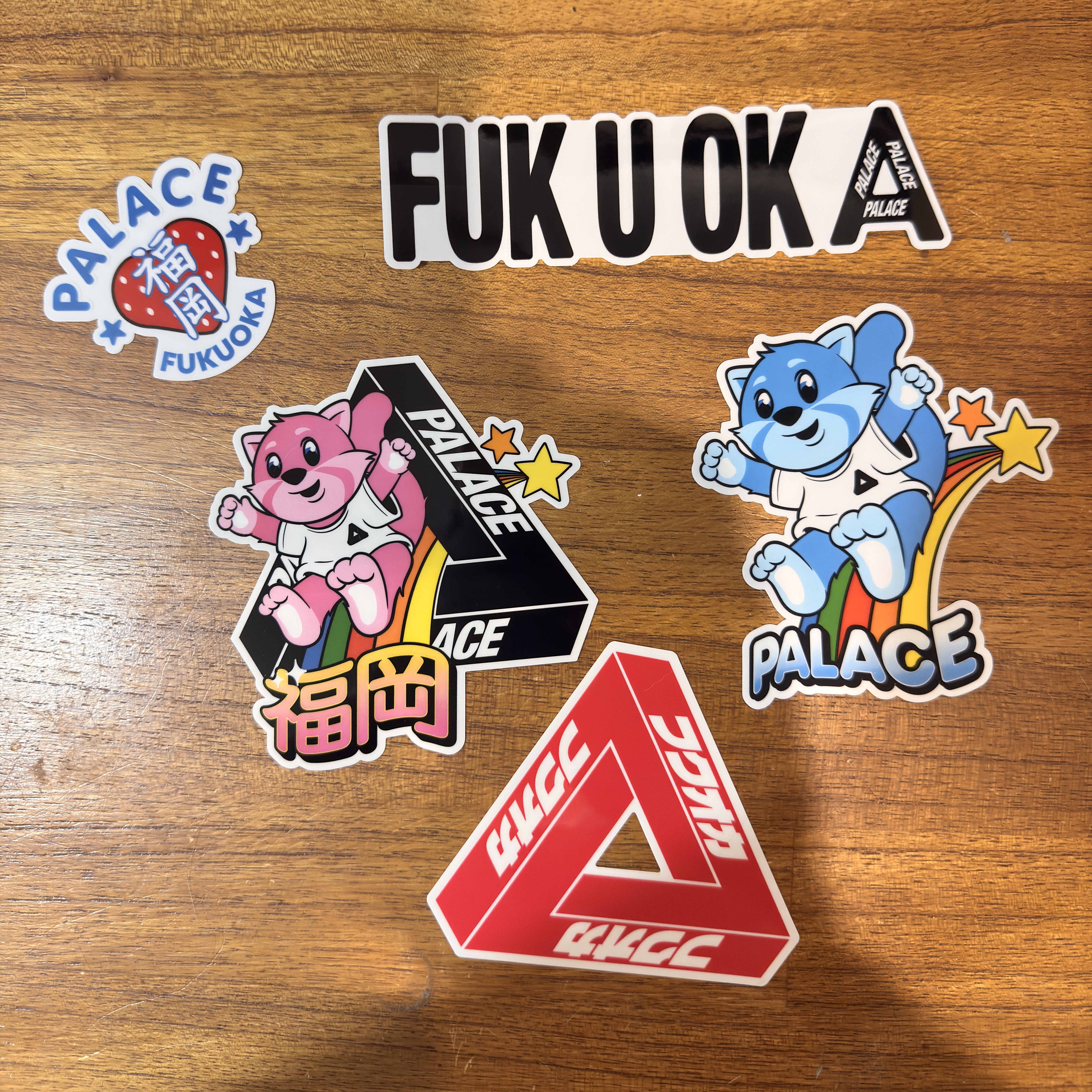 Palace Fukuoka Sticker Pack Multi - 25FW 착용 스타일
