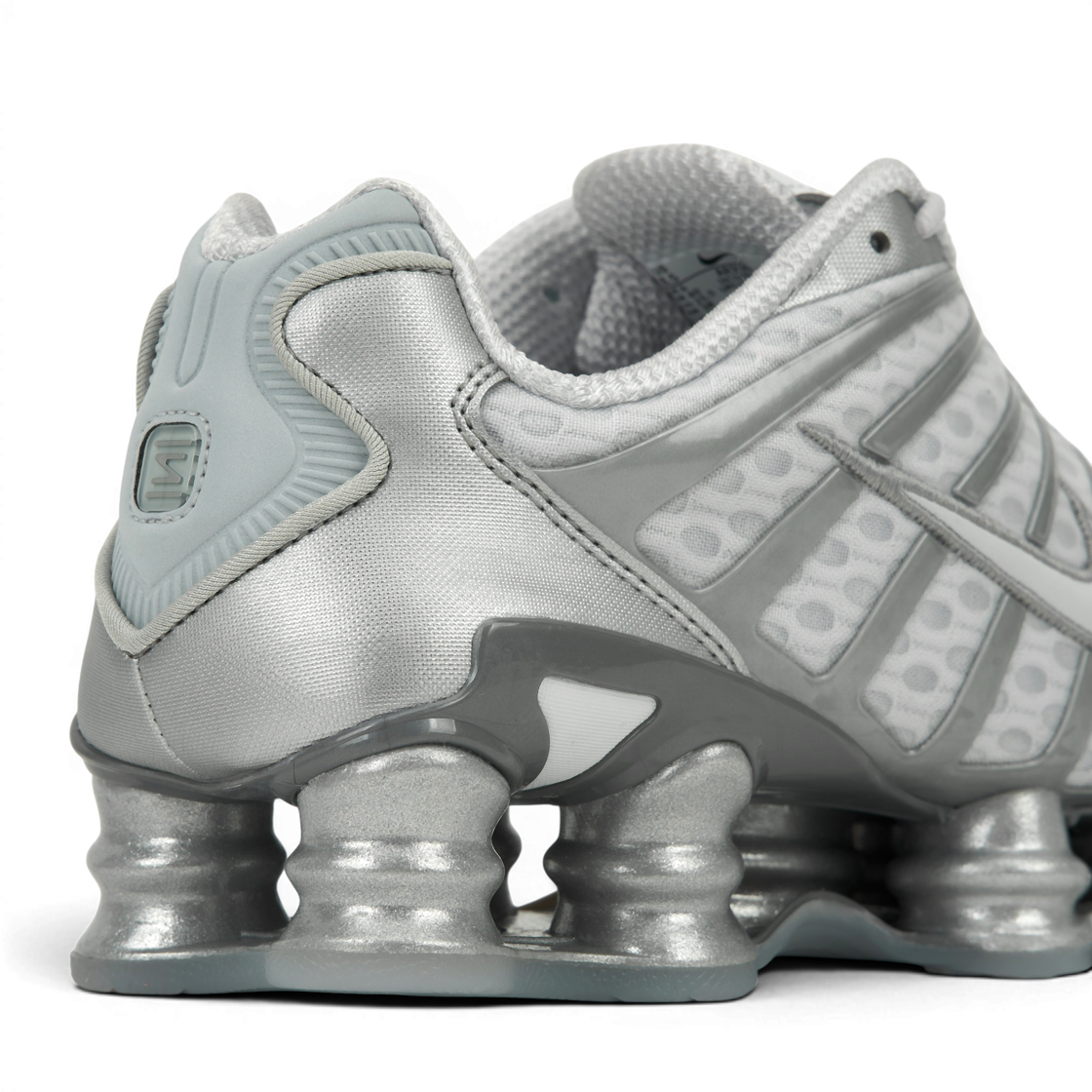 (W) 나이키 샥스 TL 퓨어 플래티넘 앤 메탈릭 실버((W) Nike Shox TL Pure Platinum and Metallic Silver) - 8