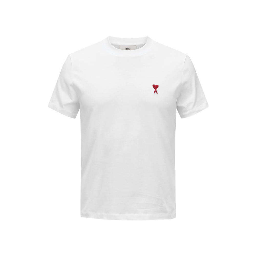 [17% 쿠폰] 아미 스몰 하트 로고 티셔츠 화이트([17% 쿠폰] AMI de Coeur T-Shirt White) - 2