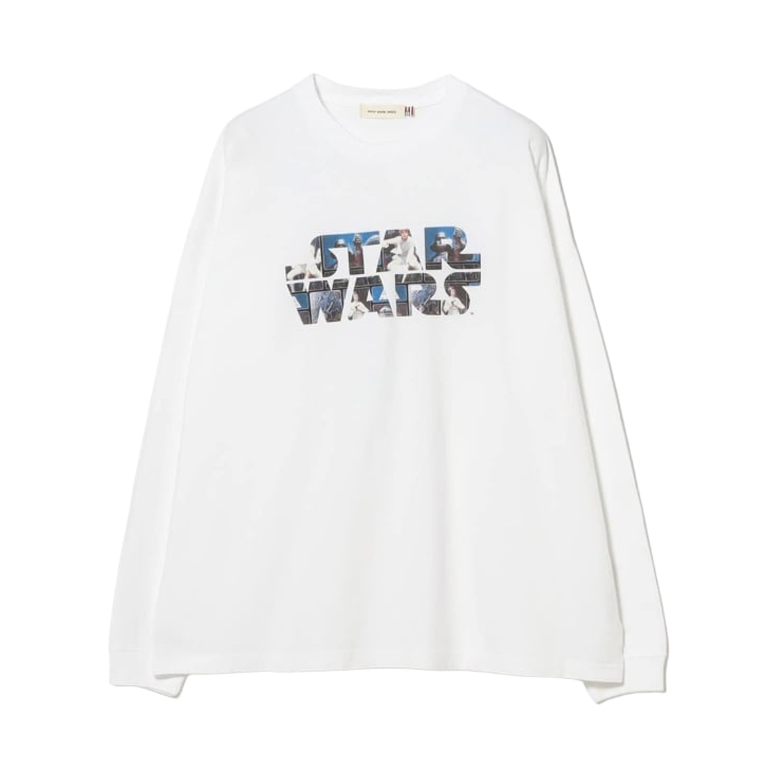 61-14-1043-545 (W) Ray Beams x Good Rock Speed x Star Wars Long Sleeve T-Shirt White