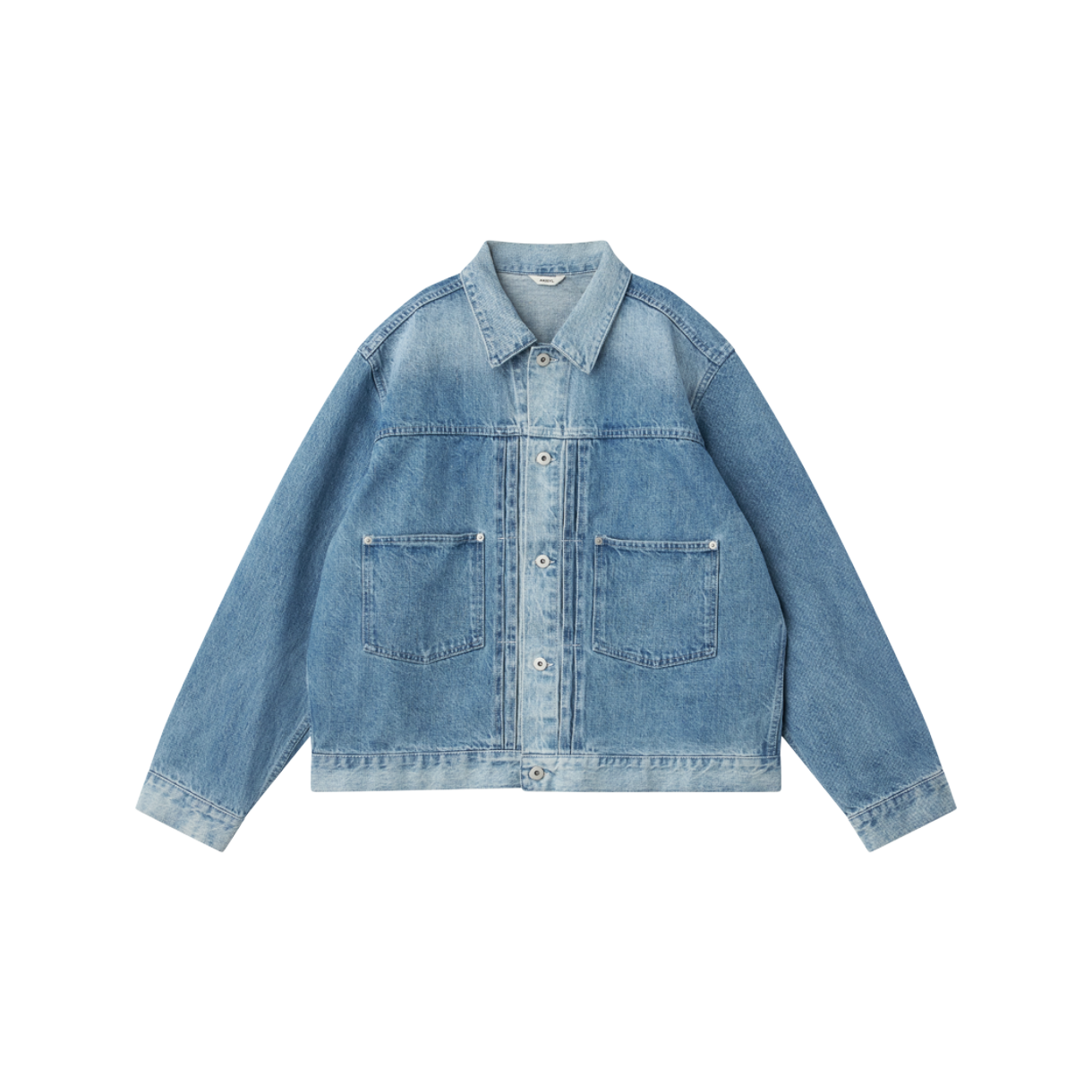 아크릴 데님 박시 자켓 아이스 워시 - 26FW(AKRYL Denim Boxy Jacket Ice Wash - 26FW) - 1