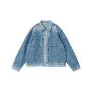AKRYL Denim Boxy Jacket Ice Wash - 26FW