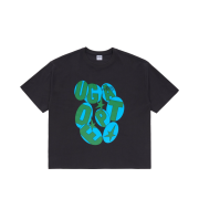 UNIVERSE GARMENT Circle Text Print T-Shirt Charcoal