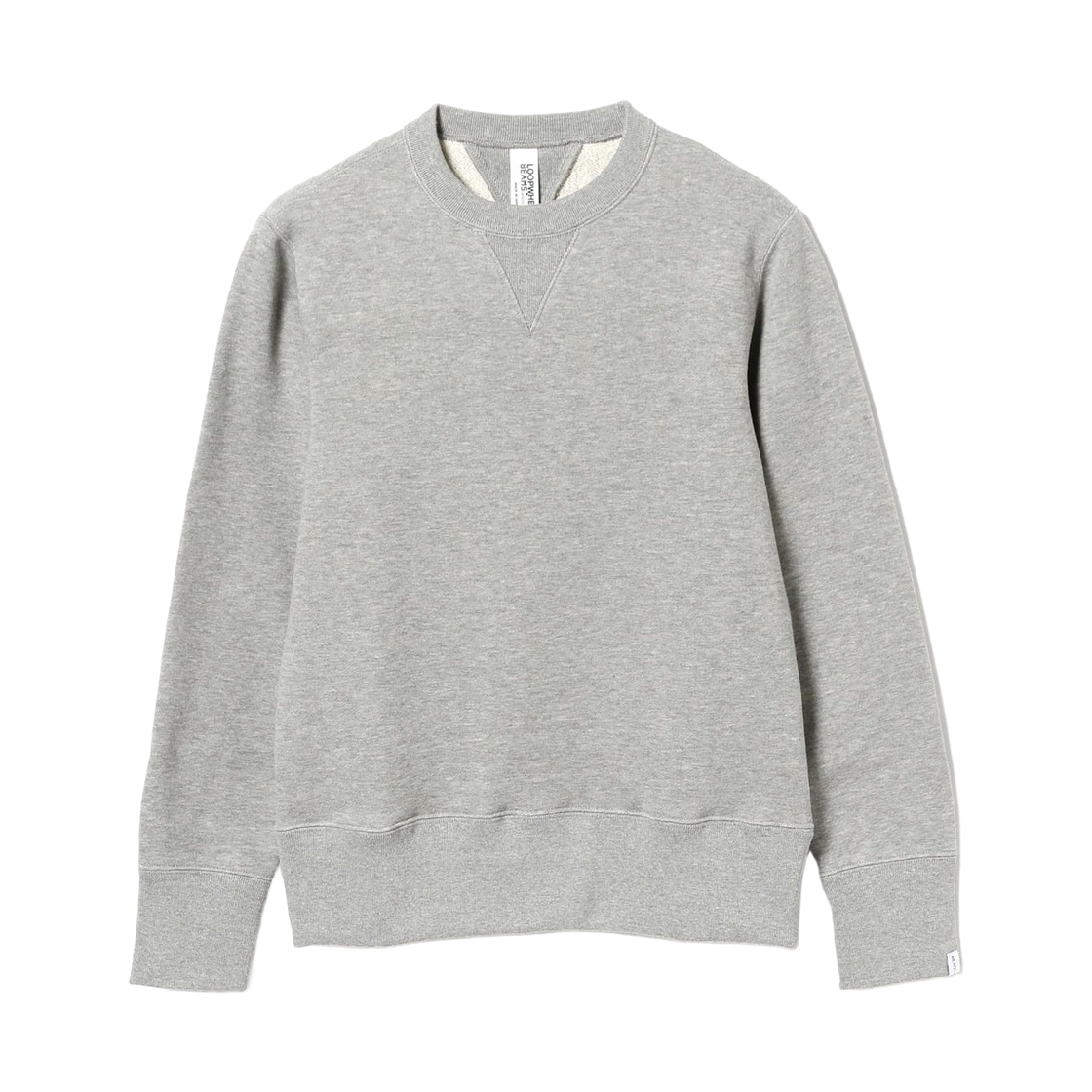 38-13-0061-593 Beams Plus x Loopwheeler Athletic Crewneck Sweat Heather Grey
