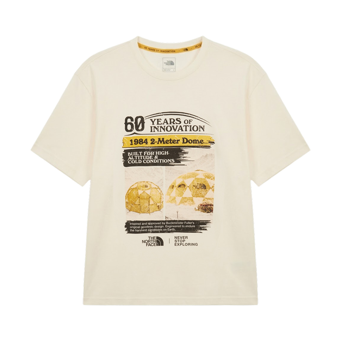 NT7US88B The North Face TNF 60Th Anniversary S/S T-Shirt Yellow - 26SS