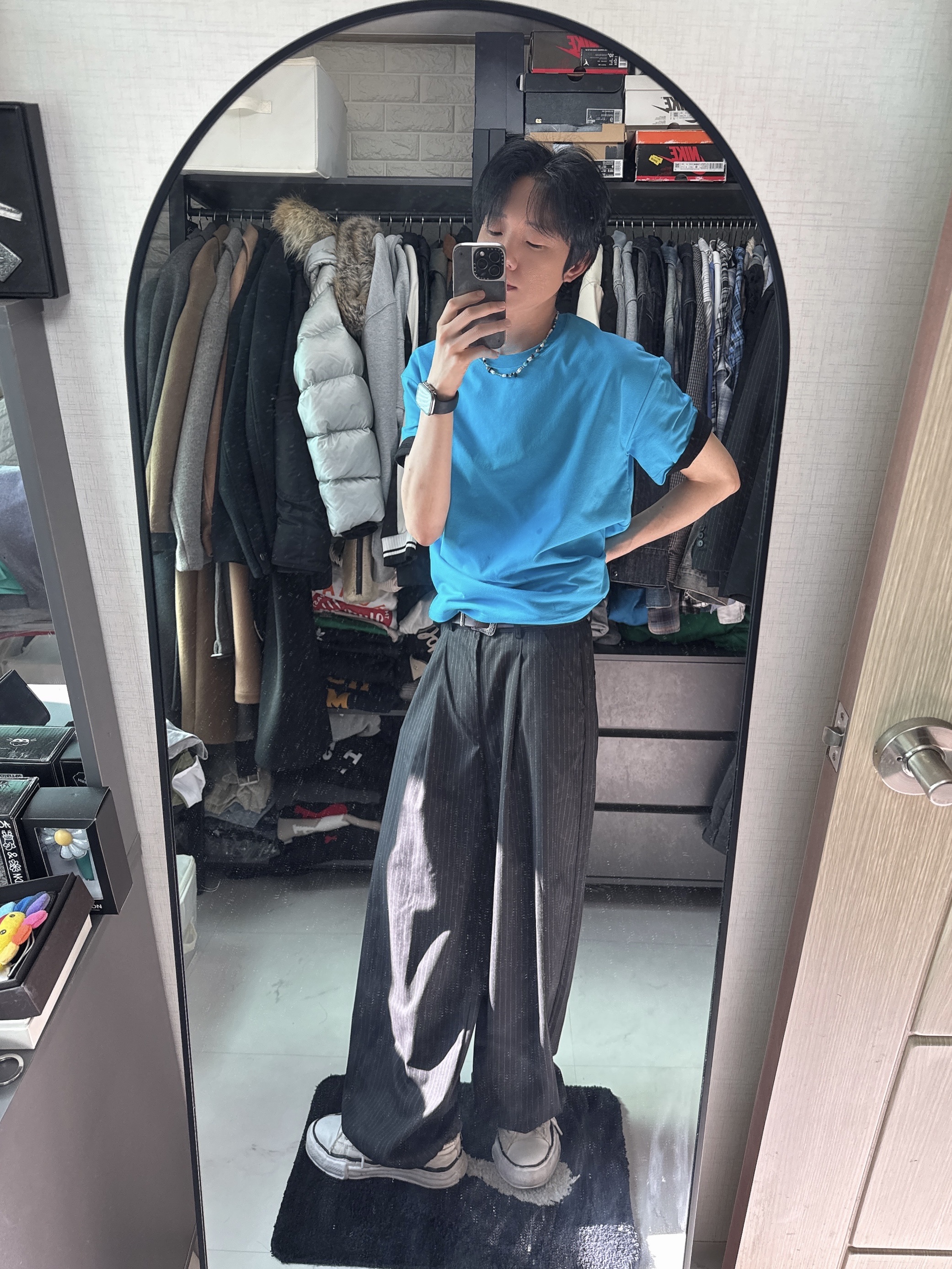 Maison Mihara Yasuhiro Blakey OG Sole Canvas Low-top Sneakers White, Diesel Dx1342 Stainless Steel Pendant Necklace Silver 착용 스타일 - 3