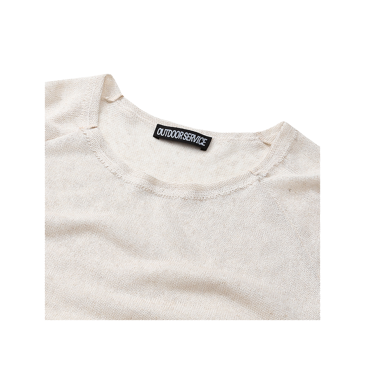아웃도어서비스 비치 니트 롱 슬리브 - 내추럴(OS Beach Knit Long Sleeve - Natural) - 3